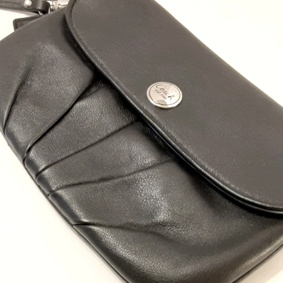 Coach Black Leather Wristlet